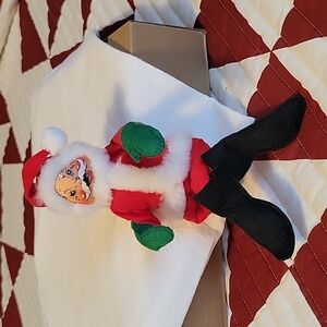 Vintage Annalee Santa Mobilitee Doll, 9 inches tall,  Red in color